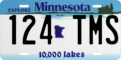 MN license plate 124TMS