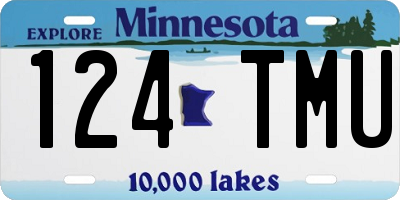 MN license plate 124TMU
