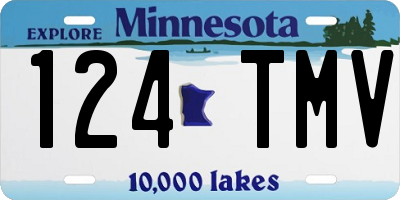MN license plate 124TMV