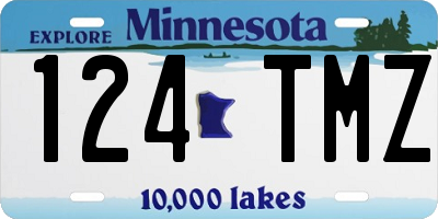 MN license plate 124TMZ