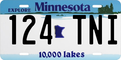 MN license plate 124TNI