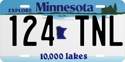 MN license plate 124TNL