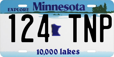 MN license plate 124TNP