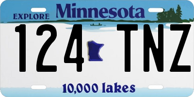MN license plate 124TNZ
