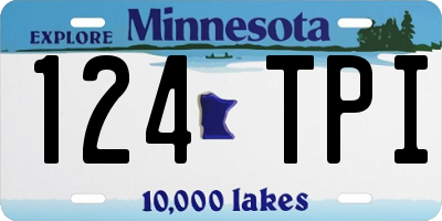 MN license plate 124TPI