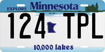 MN license plate 124TPL