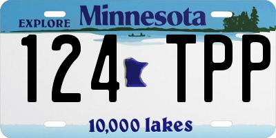 MN license plate 124TPP