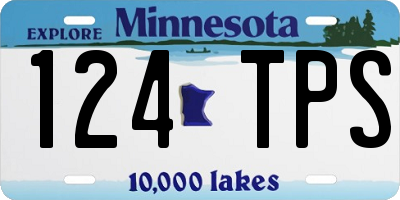 MN license plate 124TPS