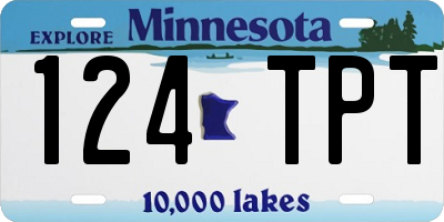 MN license plate 124TPT