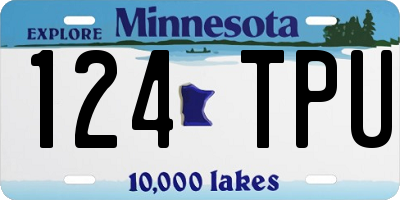 MN license plate 124TPU