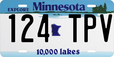 MN license plate 124TPV