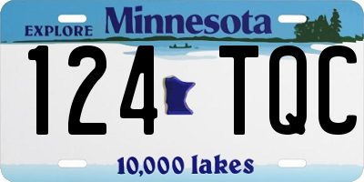 MN license plate 124TQC