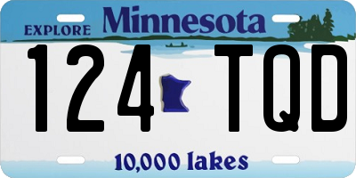 MN license plate 124TQD
