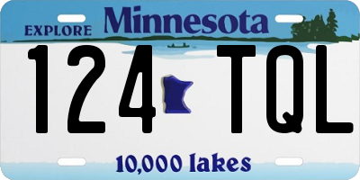 MN license plate 124TQL