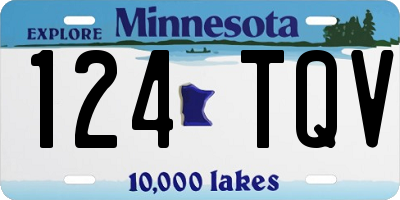 MN license plate 124TQV