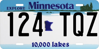 MN license plate 124TQZ