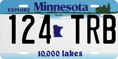 MN license plate 124TRB