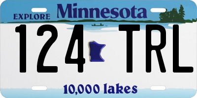 MN license plate 124TRL