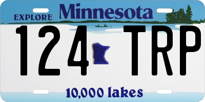 MN license plate 124TRP