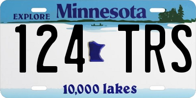 MN license plate 124TRS