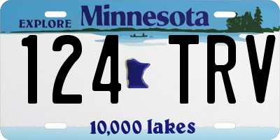 MN license plate 124TRV