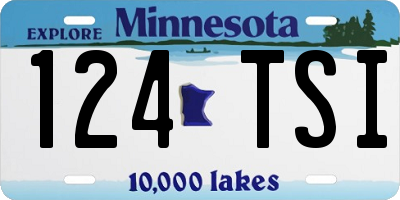 MN license plate 124TSI