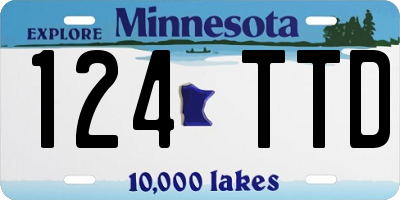 MN license plate 124TTD
