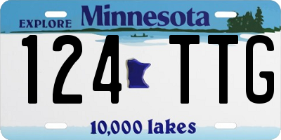 MN license plate 124TTG