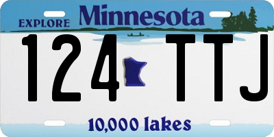 MN license plate 124TTJ