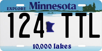 MN license plate 124TTL