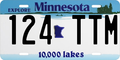 MN license plate 124TTM