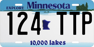 MN license plate 124TTP