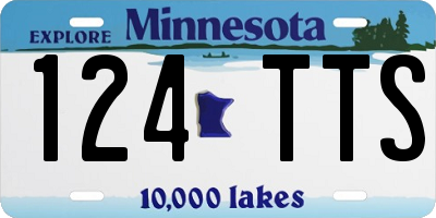 MN license plate 124TTS