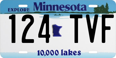 MN license plate 124TVF