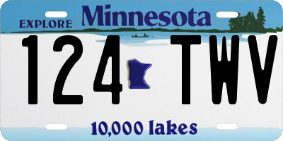 MN license plate 124TWV