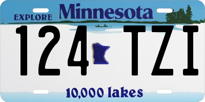 MN license plate 124TZI