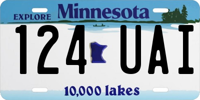 MN license plate 124UAI