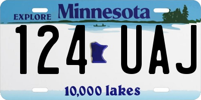 MN license plate 124UAJ