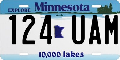 MN license plate 124UAM