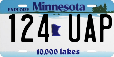 MN license plate 124UAP