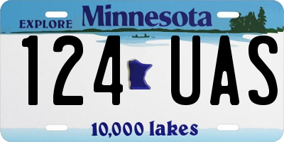 MN license plate 124UAS