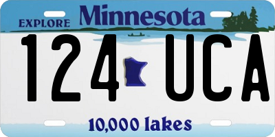 MN license plate 124UCA