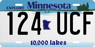 MN license plate 124UCF