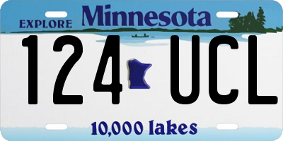 MN license plate 124UCL