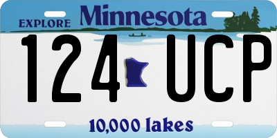 MN license plate 124UCP