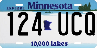 MN license plate 124UCQ