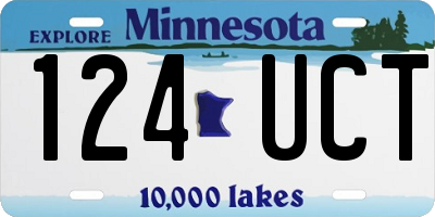 MN license plate 124UCT