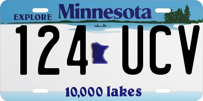 MN license plate 124UCV