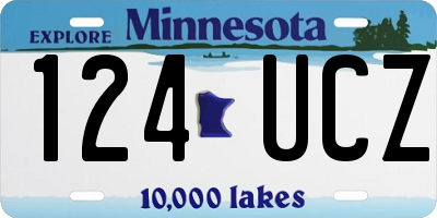 MN license plate 124UCZ