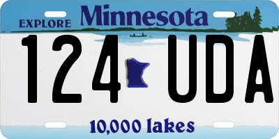 MN license plate 124UDA